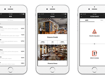 Personal project app delivery mobile ordering pizza pizzeria ui user experience user interface ux