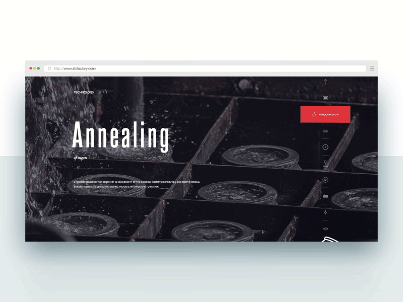 Al5 Factory site animation flat ui vrn dribbble sd web web design