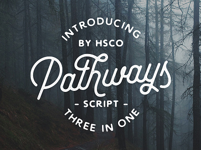 Pathways - A Script Typeface branding cursive custom type hand lettering lettering script font script typeface vintage brand vintage branding vintage logo vintage typography