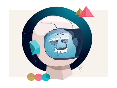 Any Colour You Like illustration pinkfloyd sockmonkee space