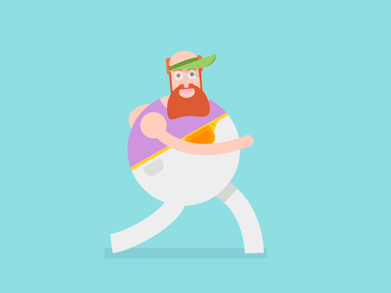 Feeling Fabulous animation character flat flat design illustration material material palette vector vector art walk cycle