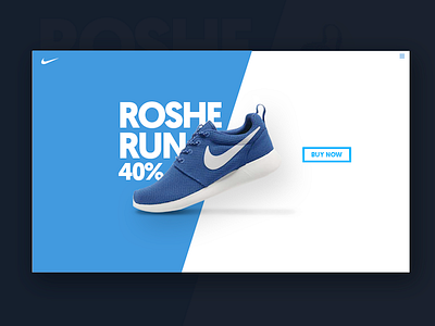 Nike Ad UI Design ad cool design graphicdesign nike rosherun style ui