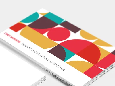 Business Card Branding branding business cards circles logo patterns shapes vintage