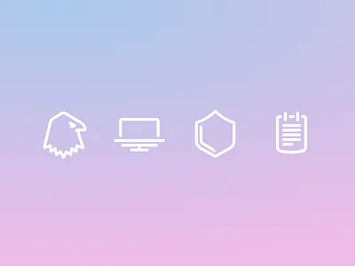 Falcon Icons cleaner computer falcon icons illustration