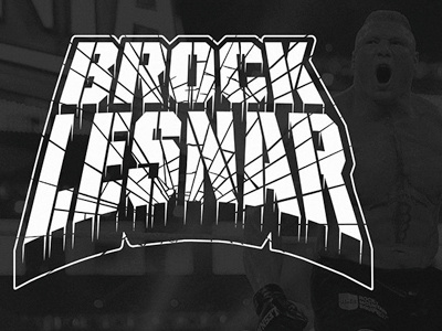 BROKE Lesnar branding logo logos type typography