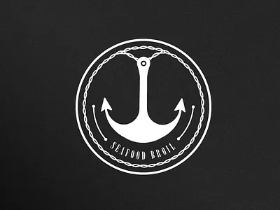 Seafood Broil Badge anchor badge broil icon ocean rope sea seafood