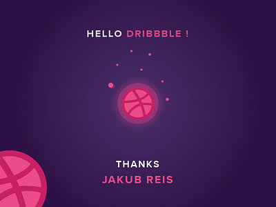 Hello Dribbble, firstshot hello