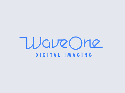 WaveOne Typography 2 logo logotype retro typography vintage wave