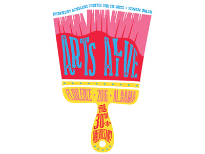 Arts Alive 2016 color design illustration paint poster