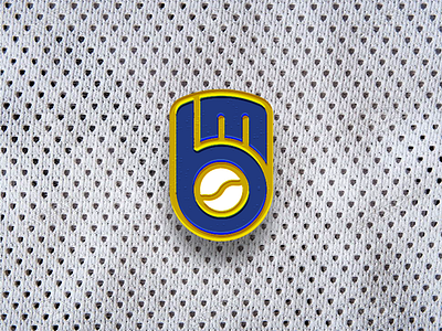 Milwaukee Brewers Throwback Reimagined baseball brewers glove major league milwaukee mlb sports