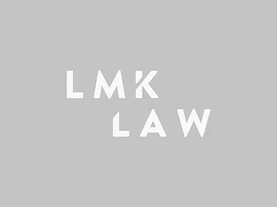 Logotype Proposal - LMK Law design logo logotype monochrome type typography white