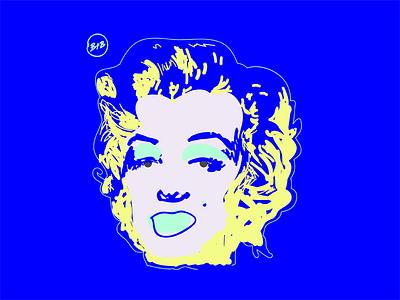 Genuine Copy Marilyn Monroe : Andy Warhol art creative design graphic graphicdesign illustration illustrator