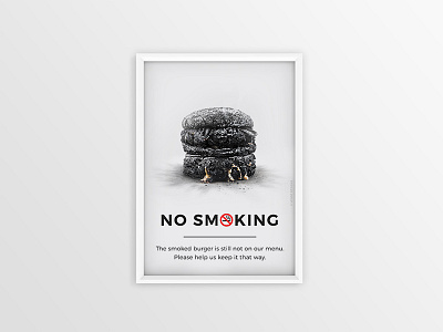 No Smoking poster design poster