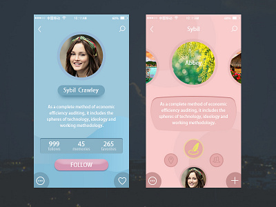 Emotional App app emtional profile ui