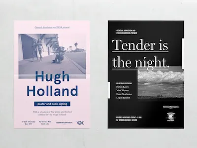general admission event design graphic design poster design print design
