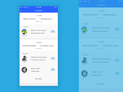 A view on the passenger list page order concept draft