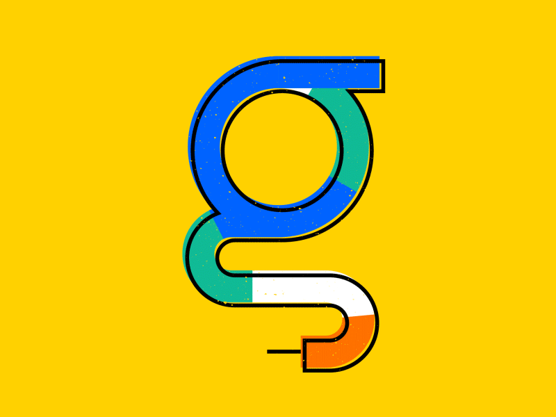 G 36 days of type g loop texture type typography