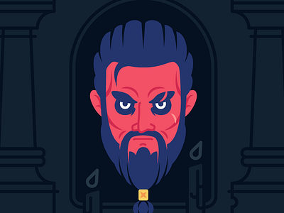 Khal Drogo | Game Of Heads Playoff game of heads game of thrones got got6 icon illustration khal drogo portrait radikz