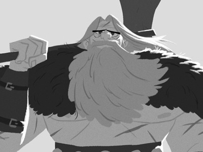 Christmas Barbarian Character barbarian character design christmas