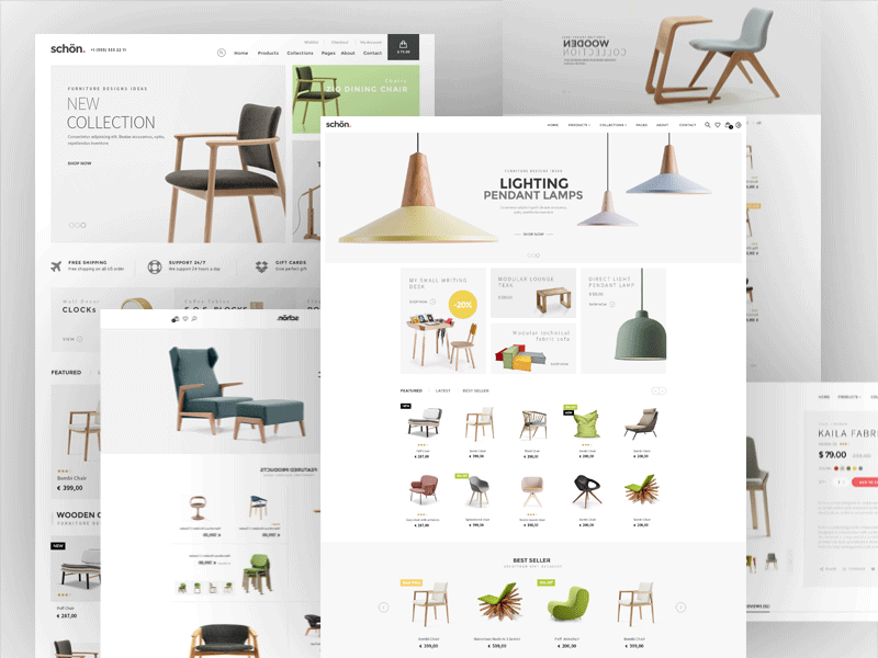 schön. ae animated e commerce fashion furniture gif psd template themeforest
