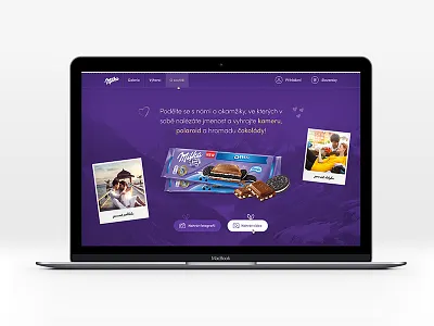 Milka l Webdesign chocolate flat milka purple webdesign