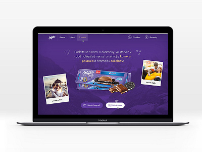 Milka l Webdesign chocolate flat milka purple webdesign