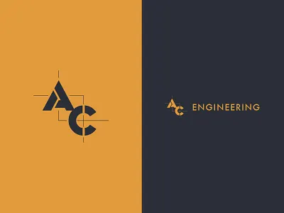 AC Engineering architecture branding building construction logo logomark