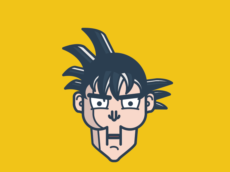 Mistergoku animation colors draw flat flat design gif humor magie sangoku énervé