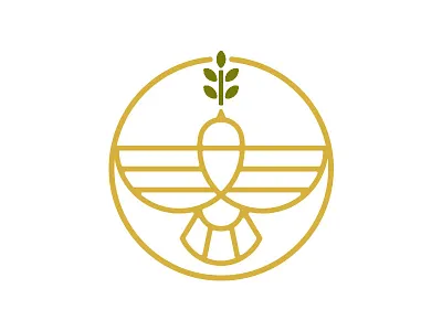 Turning Point branch dove gold healing health logo wings