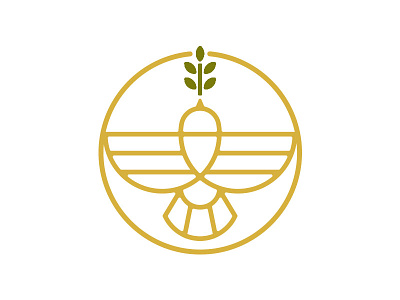 Turning Point branch dove gold healing health logo wings