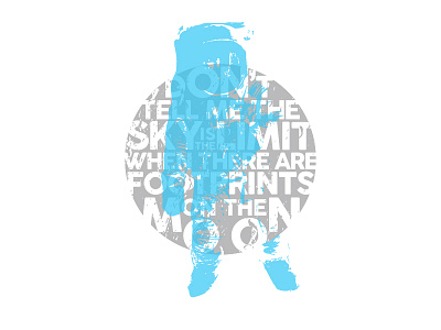 Footprints on the moon 937 astronaut clean dayton minimal moon overlay simple sky space t shirt