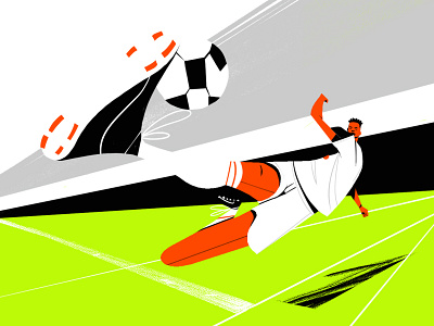 GOOOOOAAAAAALLLLLLL! character football handdrawn illustration player soccer texture