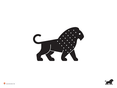 Black Lion black cat identity lion logo mark symbol