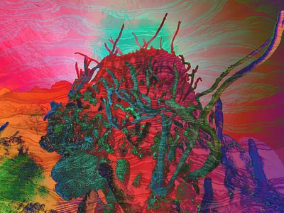 Psych Background bright colorful psychedelic vibrant wave