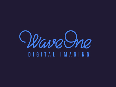 WaveOne Typography 3 logo logotype retro typography vintage wave