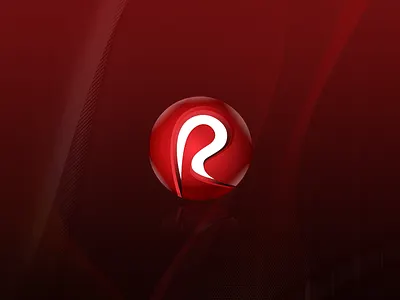 RedMedia Logo 3d ball business circle creative letter letters marketing r red type unique