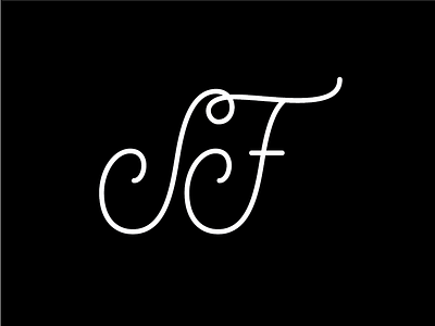 SF <3 california cities lettering logotype monoline san francisco sf type typograhpy vector