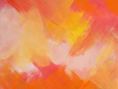 Sunset (detail) brushwork gouache illustration orange painting sunset