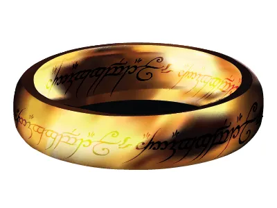 The One Ring illustration lotr mesh ring