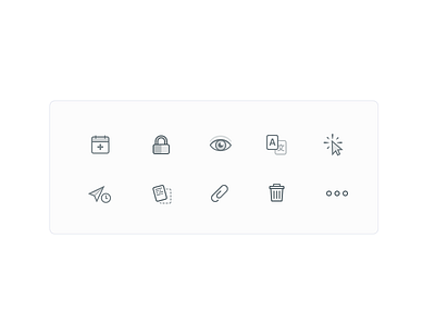 Nylas N1 - Composer Icons calendar click client composer email eye lock mail n1 nylas send trash