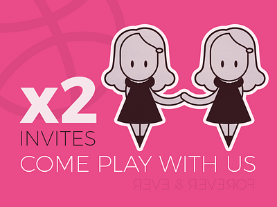 Invites dribbble invites play shining twins