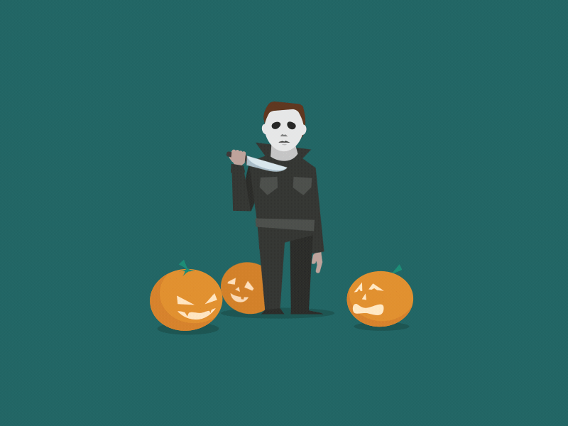 Michael Myers 2d animation carpenter chatacter halloween horror illustration michael myers