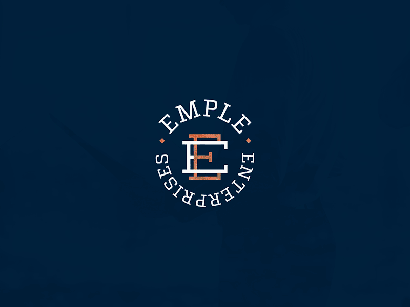 Emple Enterprise branding copper corporate design foil graphic design identity logo stationery