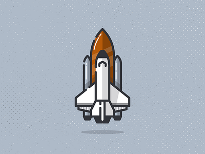 Shuttle design graphic icon space