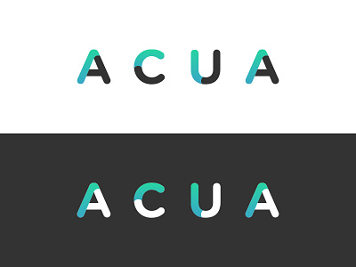 Acua app branding app aqua branding clean design logo logotype mark mexico minimalist monterrey type