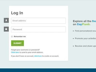 Login form form ui webdesign