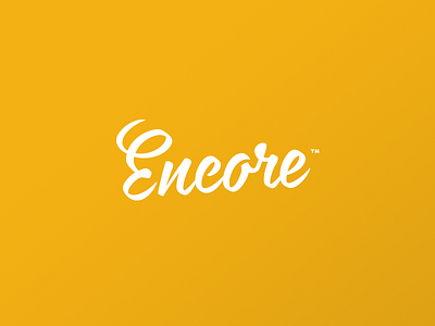 Encore custom encore lettering logotype typography word mark
