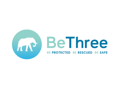 Bethreedribbble be three elephant healthcare logo medical