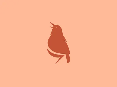 Birdy icon logo mark single