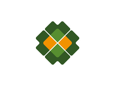 Symbol / RL Agro administration agro agronomy branding four leaf clover green logo orange plant rl yellow